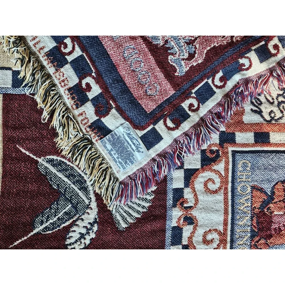 Goodwin Weavers Colonial Williamsburg Tavern Throw Blanket Wall Tapestry 66x48